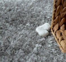 Modern Silver Geometric Rug